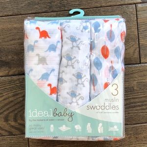 Ideal Baby Muslin Swaddles